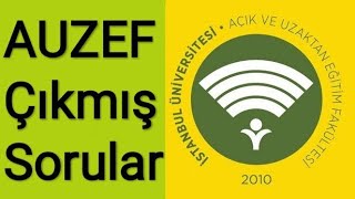 AUZEF Biyoistatistik Final Çıkmış Sorular 2021 AUZEF çıkmış sorular auzef auzefcikmissorular [upl. by Cobby]