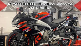 AP Workshops  Aprilia RS457 Road Test and Review [upl. by Jobyna]