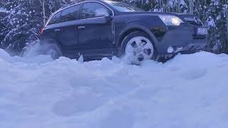 Opel Antara 2 0cdti 4x4 on snow off road [upl. by Anala447]