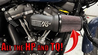 Harley Street Bob  Intake Install [upl. by Morvin29]