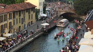 Church Bells and Dragon Boats on the Naviglio Grande [upl. by Bull]