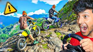 DANGEROUS MOUNTAIN BIKE OFFROADING 😱 Crew Motorfest [upl. by Deland]