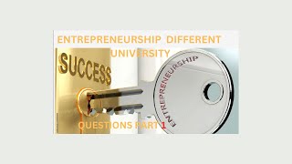 Entrepreneurship different university mid and final exam part one via ethio ece academy [upl. by Goodyear]