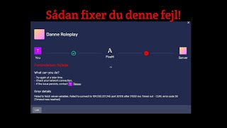 Baba Fejl Fix Failed to connect port 30120 [upl. by Bascomb]