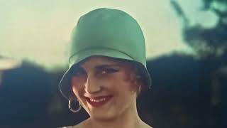 Roaring 20s  Vintage fashion  Flappers  Cloche hats  1920  1929 Colorized Footage Compilation [upl. by Mastic]