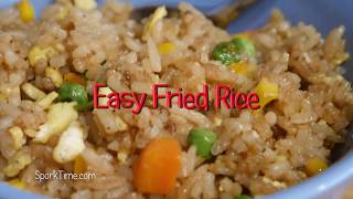 Easy Fried Rice no WOK method [upl. by Koralie]