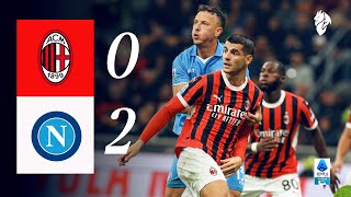 Defeat at San Siro  AC Milan 02 Napoli  Highlights Serie A [upl. by Naujej]