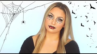 VAMPIRE GLAMPIRE HALLOWEEN MAKE UP TUTORIAL RECREATION OF A FACE CHART [upl. by Evets910]