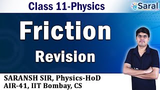 Friction Revision  Physics Class 11 JEE NEET  One Shot  eSaral [upl. by Tongue]