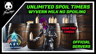 How To Prevent Wyvern Milk From Spoiling  Unlimited Spoil Timers  ARK Survival Ascended [upl. by Atokad118]