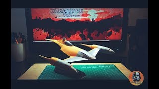 Naboo N1 Starfighter  papírmakett készítése papercraft [upl. by Gelman706]