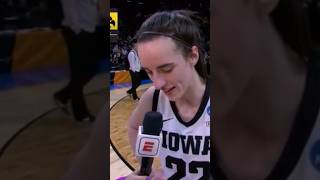 Caitlin Clark postgame sideline interview [upl. by Pasquale]