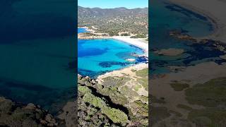 Natura Sarda💙 Spiaggia Piscìnnì Domus De Maria 💙drone sardegna travel sardinia shorts nature [upl. by Shaia]