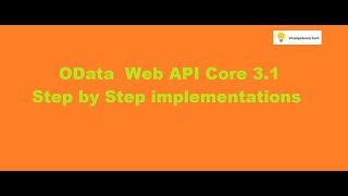 oData in Web API Core 31 Step by step [upl. by Sikata]