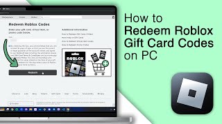 How to Redeem Roblox Gift Card Codes on PC 2024 [upl. by Roybn952]