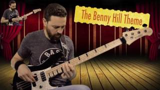 Benny Hill Theme on Bass … chords and melody [upl. by Onitnas332]