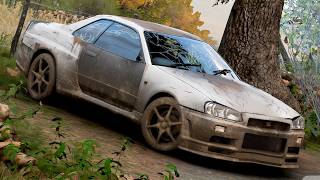 Rebuilding Brian OConner Nissan SKYLINE GTR  Forza Horizon 5 [upl. by Phillane]