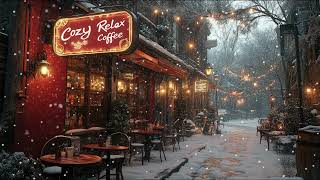 Winter Night Jazz  Relaxing Jazz Piano Music and Snow Ambience in Winter  Soft Jazz Music [upl. by Fredella]