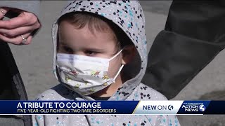 First responders escort Armstrong County boy home after long hospital stay [upl. by Annair234]