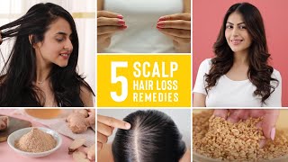 5 At Home Solutions For Scalp Hair Loss And Hair Thinning [upl. by Rundgren]