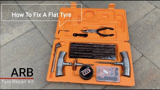 ARB TYRE REPAIR KIT HOW TO PLUG A PUNCTURED TYRE [upl. by Ruscio]