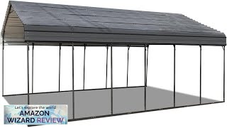 MELLCOM 20x30 Metal Carport Heavy Duty Carport with Galvanized Steel Roof Metal Review [upl. by Kaazi155]