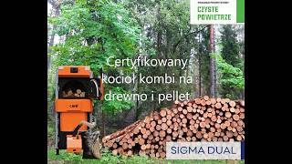 Działanie kotła co na drewno i pellet Sigma dual 25  piec kombi z certyfikatem na Czyste Powietrze [upl. by Afatsum]