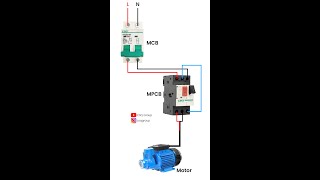 How to connect 3 phase MPCB to single phase motor CSQ MCB  MPCB  Motor Protection Circuit Breaker [upl. by Ynobe]