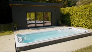 Jacuzzi® Swim Spa  UK Install Inspiration  Sunken into Decking [upl. by Anitsirhc860]