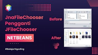 Gunakan JnaFileChooser untuk Pengganti JFileChooser  Tutorial Netbeans Indonesia [upl. by Ateekram]