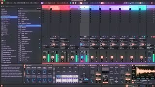 liveview polymeter liquid dnb jam with generative bassline [upl. by Eluk]