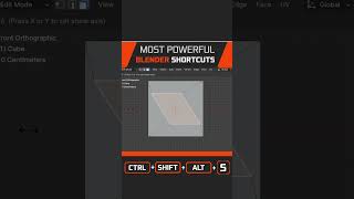 Blender Shear along an axis  Shear tool shortcut shorts b3d [upl. by Zadoc]