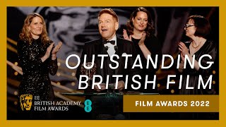 Belfast Wins Outstanding British Film  EE BAFTA Film Awards 2022 [upl. by Darin95]