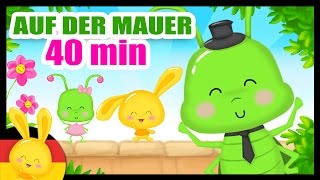 Auf der Mauer auf der Lauer  Kinderlieder zum Mitsingen  Titounis  60 min deutsche Kinderreime [upl. by Enerod424]