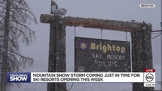 Snow storm coming just in time for ski resorts opening [upl. by Knute]