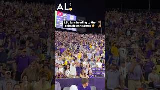 LSU fans heading for the exits down four scores to Bama Alabama LSU SEC Bama CollegeFootball [upl. by Sapphira115]