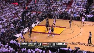 2013 NBA finals San Antonio Spurs vs Miami Heat Game 2 ᴴᴰ [upl. by Oicram]