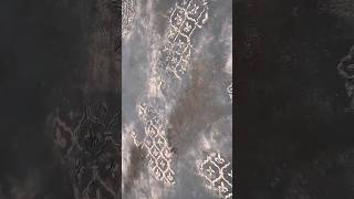 Decorative plaster with a combination of stencil [upl. by Garvin]