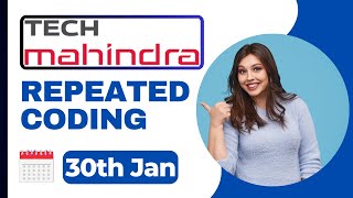 30 Jan  Tech Mahindra Coding Questions 2024  Tech Mahindra Assessment Test 2024  Tekno UF [upl. by Nerb]