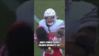 This is a CRAZY altercation between James Connor amp Talanoa Hufanga 👀 49ers cardinals [upl. by Luapnhoj]