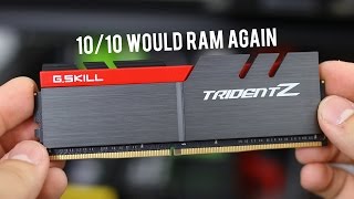 GSkill Trident Z DDR4  Dat Heatspreader Tho [upl. by Trebmer]