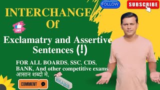 Interchange of exclamatory and assertive sentences transformation [upl. by Maer]