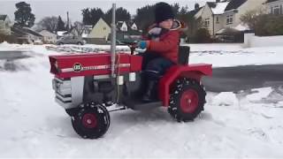 Snow Day  Toylander Massey Ferguson 135 [upl. by Aimar]