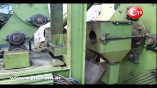 Inline Rod and Wire Blast Cleaning Machine  Granalladora en linea de Rollos de Alambre y Barras [upl. by Day93]