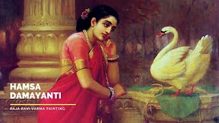 Hamsa and Damayanti Virtual Tour  Raja Ravi Varma Painting Collections  Indian Paintings [upl. by Sayette20]