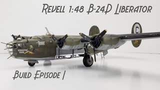 Revell 148 B24D Liberator  Scale Model Build Episode I [upl. by Ailak]