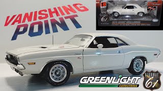 118 DCP HIGHWAY 61 1970 DODGE CHALLENGER RT 50554 440 SIX PACK VANISHING POINT UNBOX AND REVIEW [upl. by Stephani]