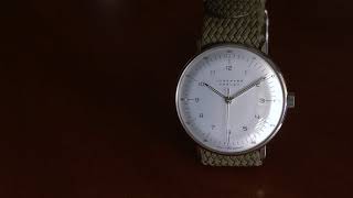 One Minute w the Junghans Max Bill Handwind Handaufzug 34mm [upl. by Klayman491]