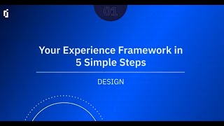 Lesson 1  Design  Your Experience Framework in 5 Simple Steps  InMoment [upl. by Budwig]