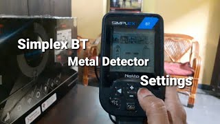 Simplex BT Metal Detector Settings [upl. by Lorrimer]